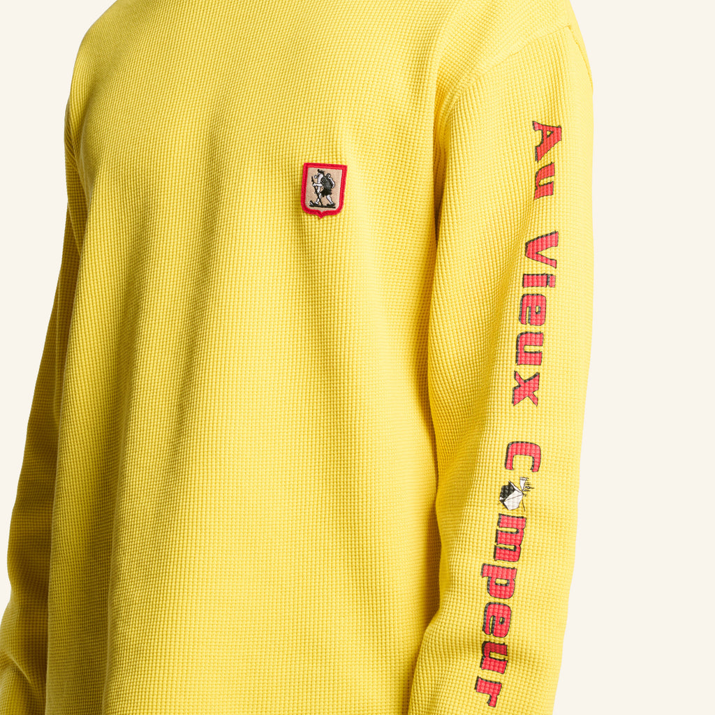 Au Vieux Campeur - T-shirt Manches Longues Aravis - Jaune