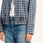 Veste à carreaux Claude - Bleu & Blanc