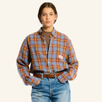 Elmer Plaid Shirt - Brown Blue & Yellow