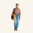 Elmer Plaid Shirt - Brown Blue & Yellow
