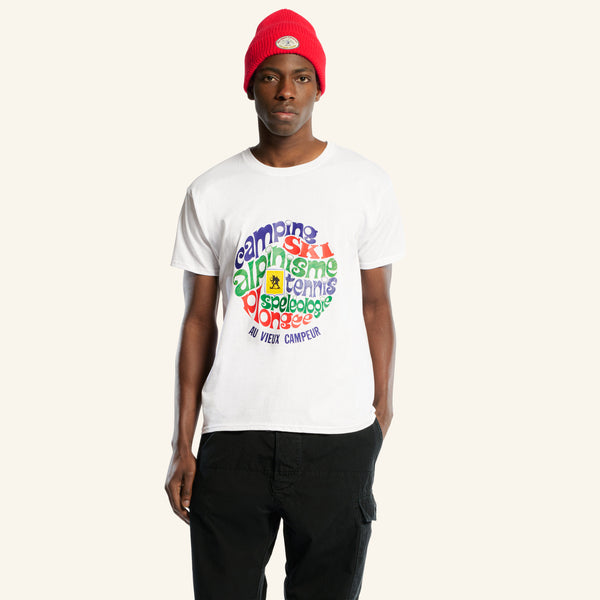 T-shirt Manches Courtes Couverture 1968 - Blanc
