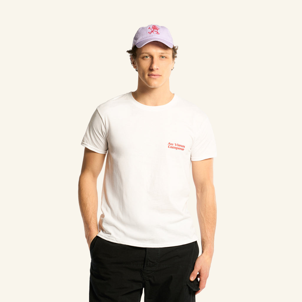T-shirt Manches Courtes Volcans - Blanc