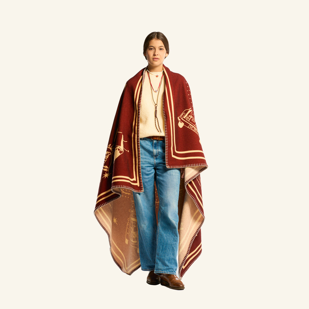 Wool blanket Au Vieux Campeur -OG logo