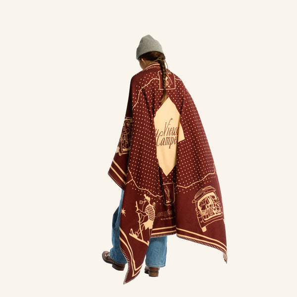 Wool blanket Au Vieux Campeur -OG logo
