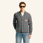 Elmer Plaid Shirt - Blue Brown & Pink