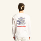 T-shirt Manches Longues Couverture 1976 - Blanc