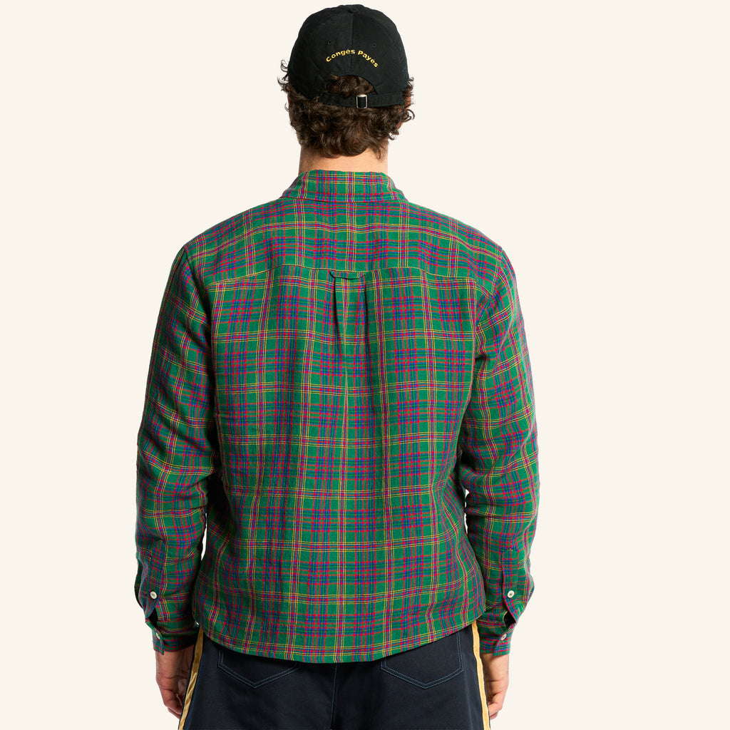 Elmer Plaid Shirt - Green Red & Blue