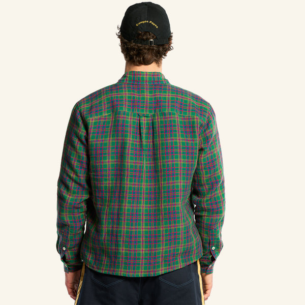 Elmer Plaid Shirt - Green Red & Blue