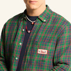 Elmer Plaid Shirt - Green Red & Blue