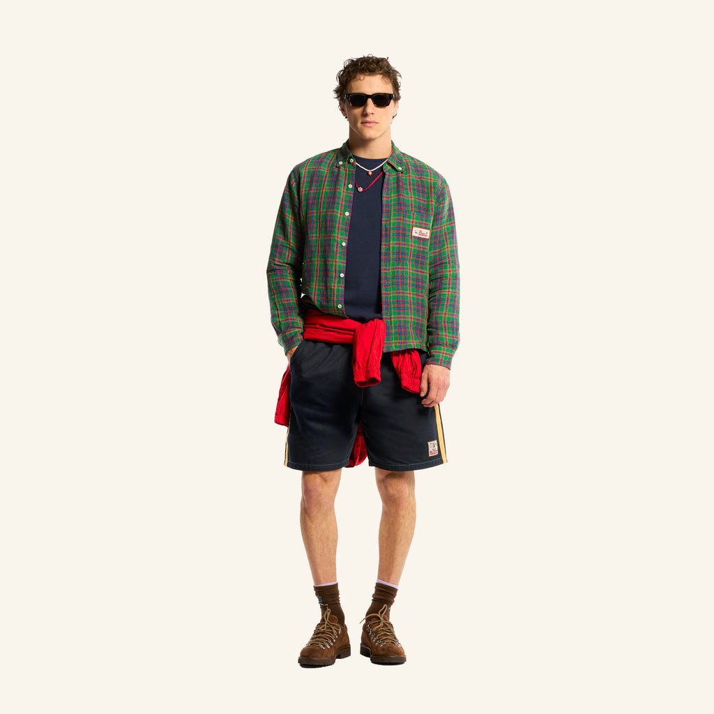 Elmer Plaid Shirt - Green Red & Blue