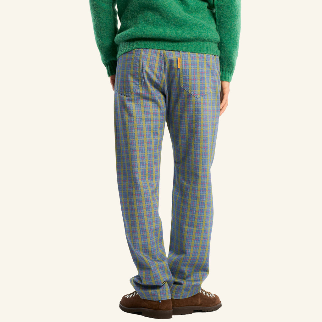 Pantalon à carreaux Edgar - Vert Rouge & Bleu