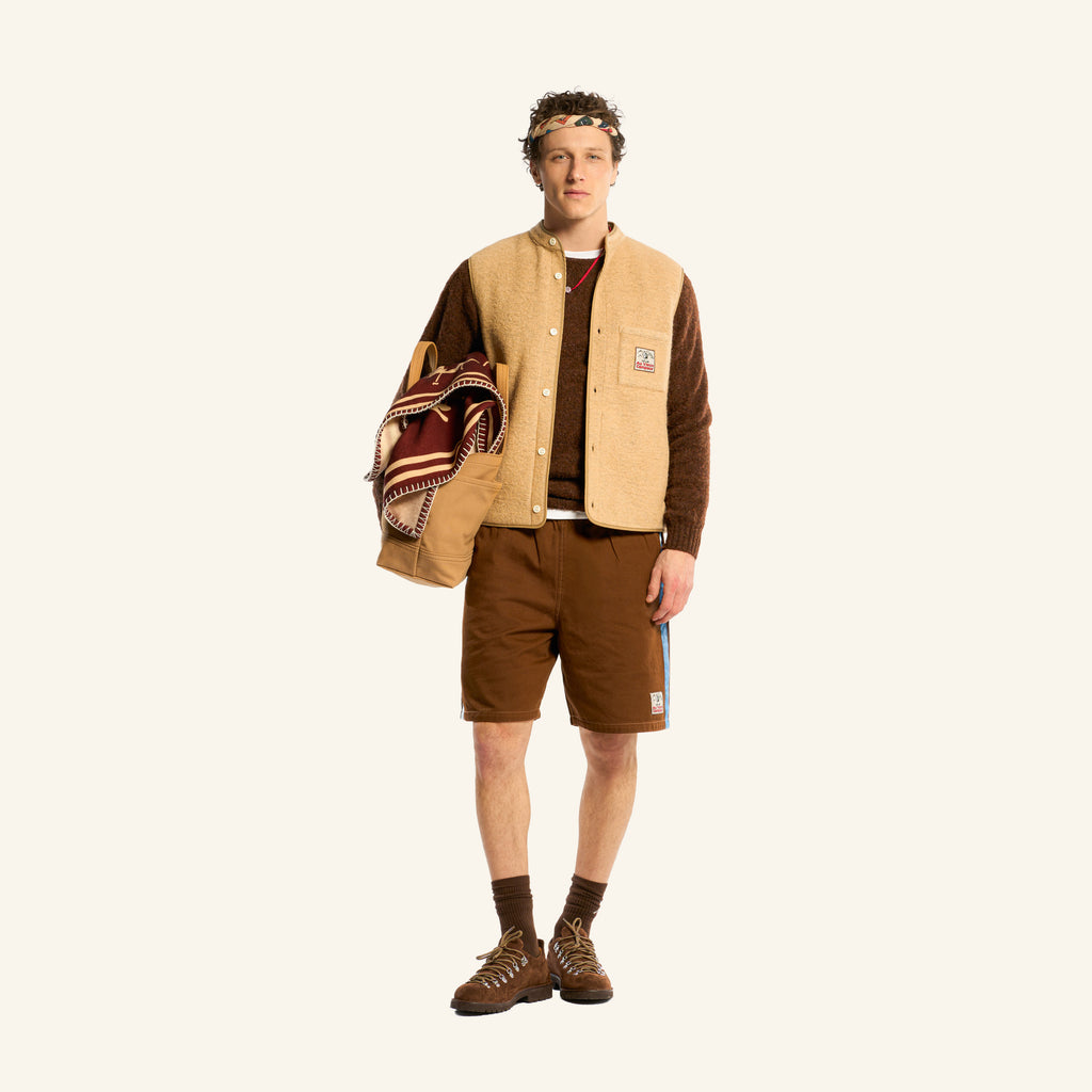 Sleeveless vest - Beige