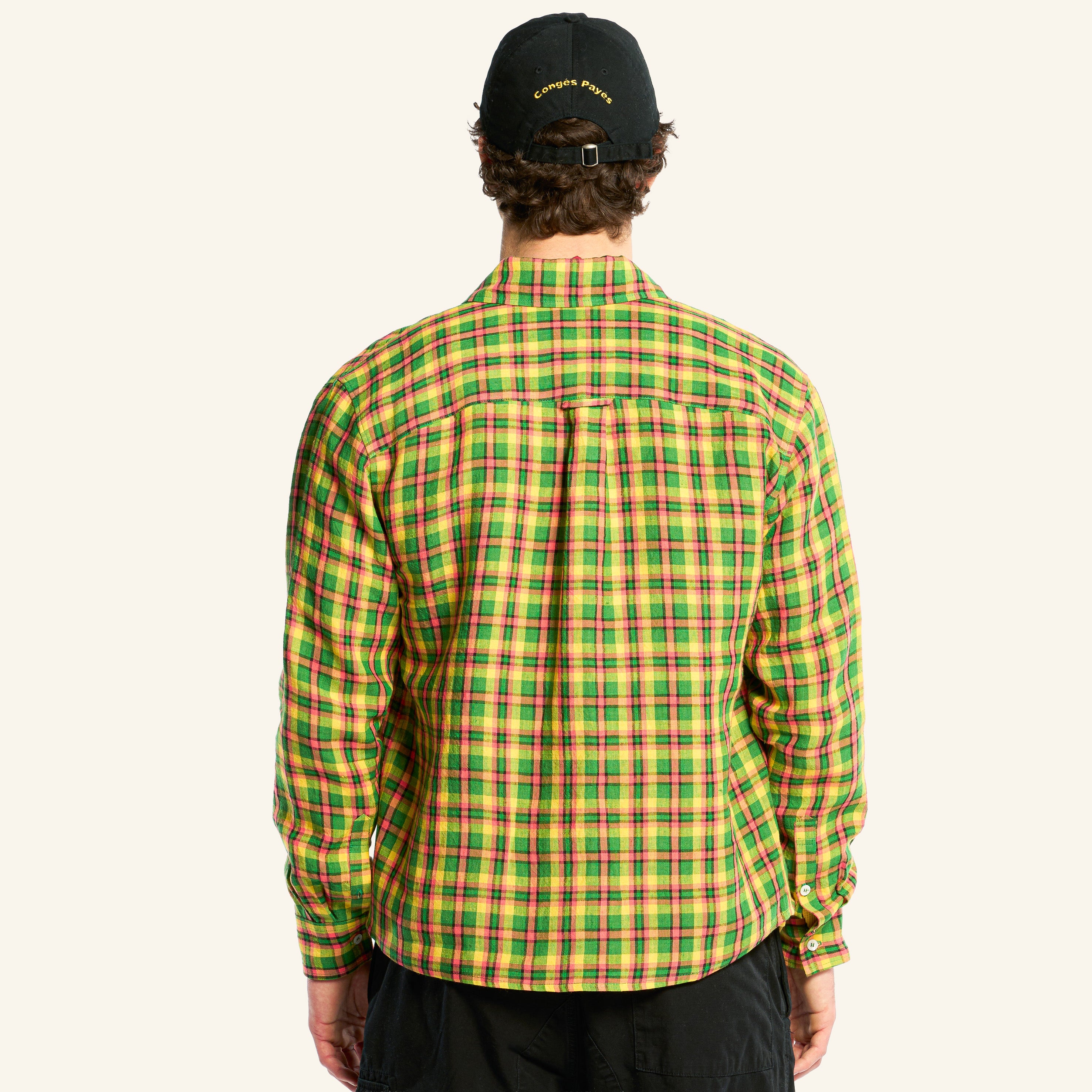 Chemise Elmer à Carreaux - Vert Jaune & Rose