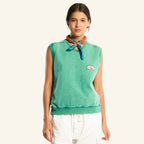 Amelia sleeveless sweater - Green