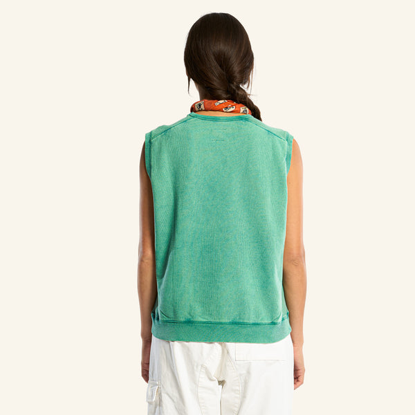 Amelia sleeveless sweater - Green
