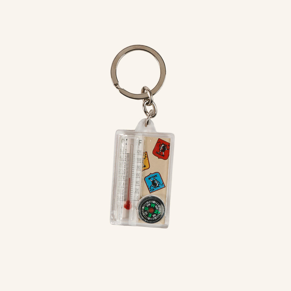 Key ring - Compass thermometer