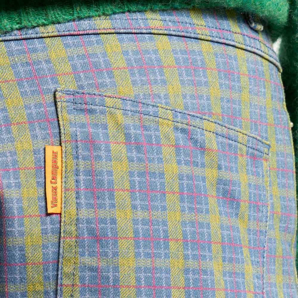 Pantalon à carreaux Edgar - Vert Rouge & Bleu