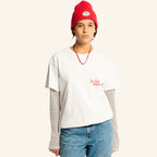 T-shirt Manches Courtes Chaise de Camping - Blanc