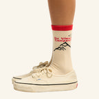 Au Vieux Campeur - Chaussettes Chaine Montagnes - Ecru