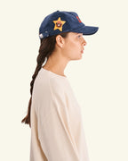 Casquette Raymond Velours - Bleu Marine