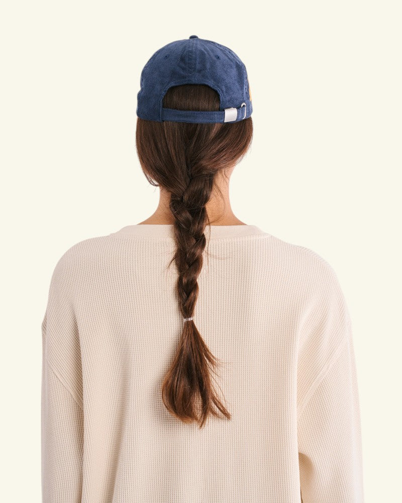 Casquette Raymond Velours - Bleu Marine