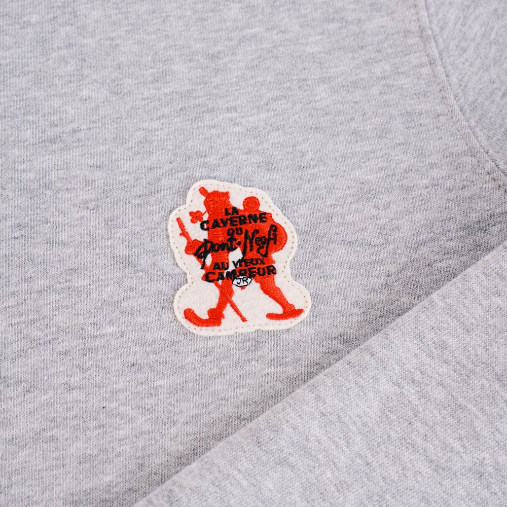 La Caverne du Pont-Neuf x Au Vieux Campeur - Children's Patch Sweatshirt - Light Gray