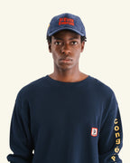 Casquette Raymond Velours - Bleu Marine