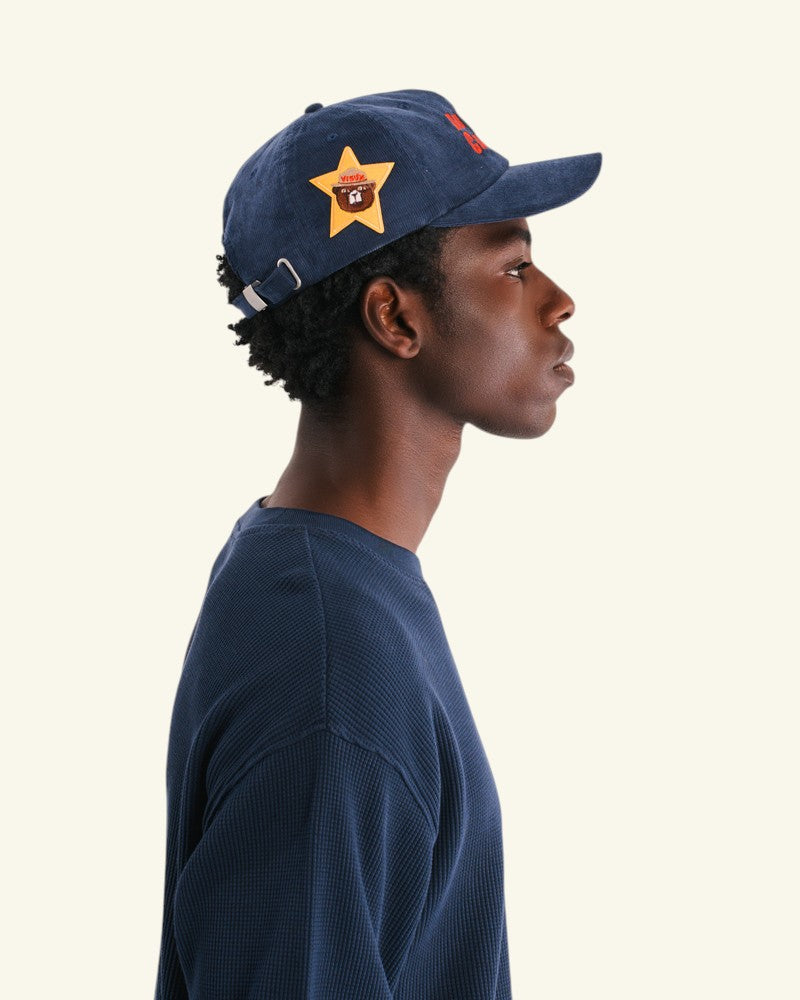 Casquette Raymond Velours - Bleu Marine