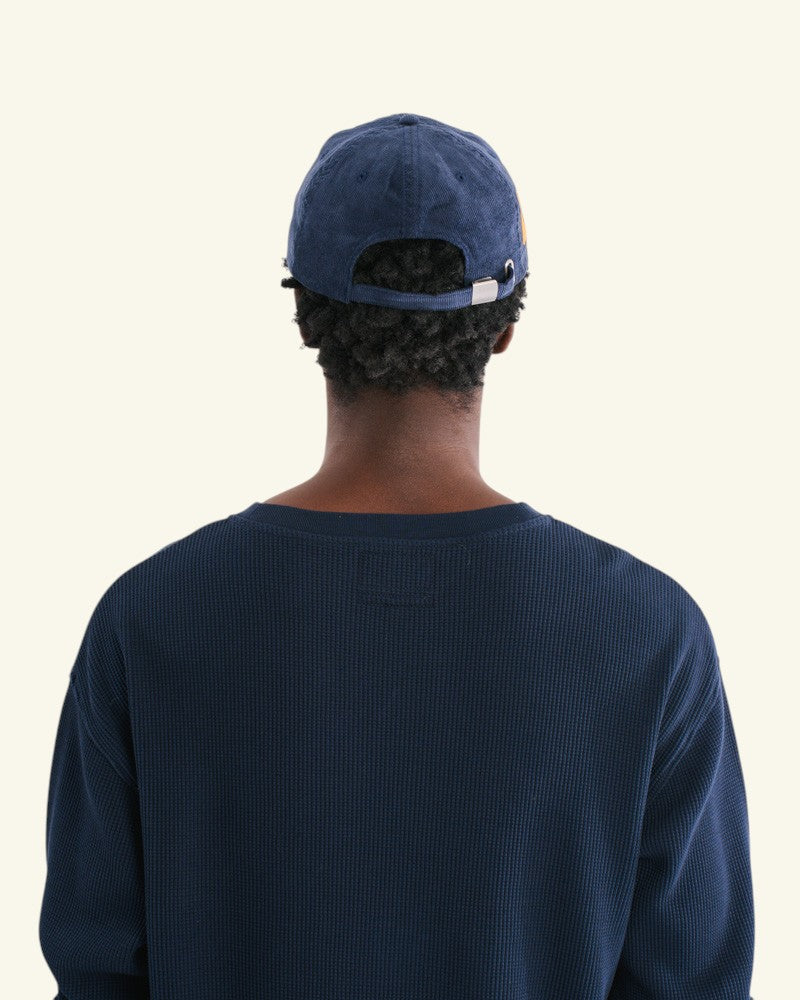 Casquette Raymond Velours - Bleu Marine