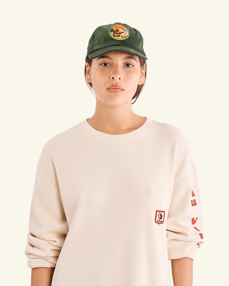 Raymond Velvet Cap - Forest Green