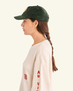 Raymond Velvet Cap - Forest Green
