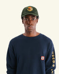 Raymond Velvet Cap - Forest Green
