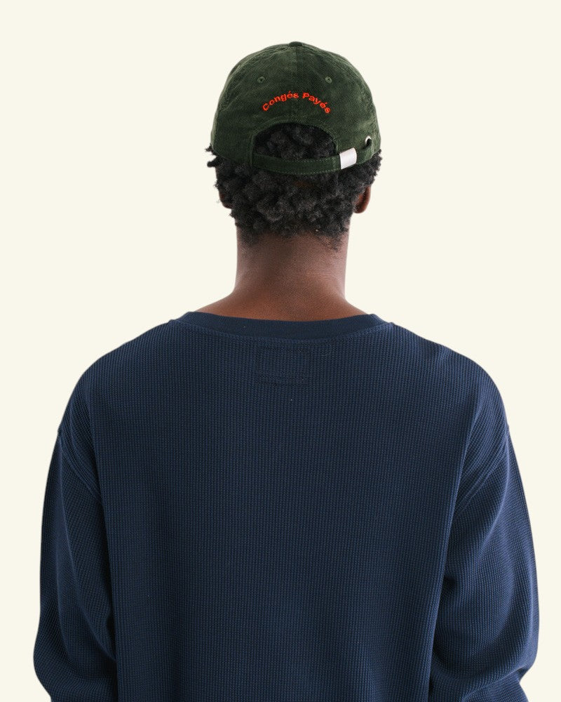 Raymond Velvet Cap - Forest Green