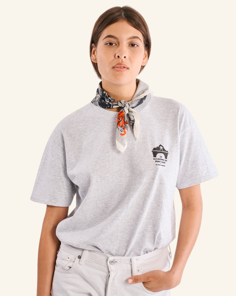 La Caverne du Pont-Neuf x Au Vieux Campeur - T-shirt - Gris Clair