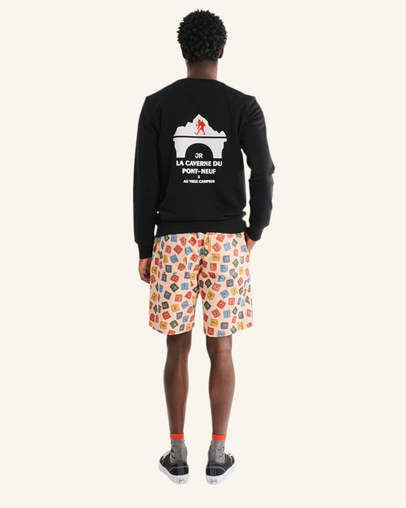 La Caverne du Pont-Neuf x Au Vieux Campeur - Sweat Patch - Noir