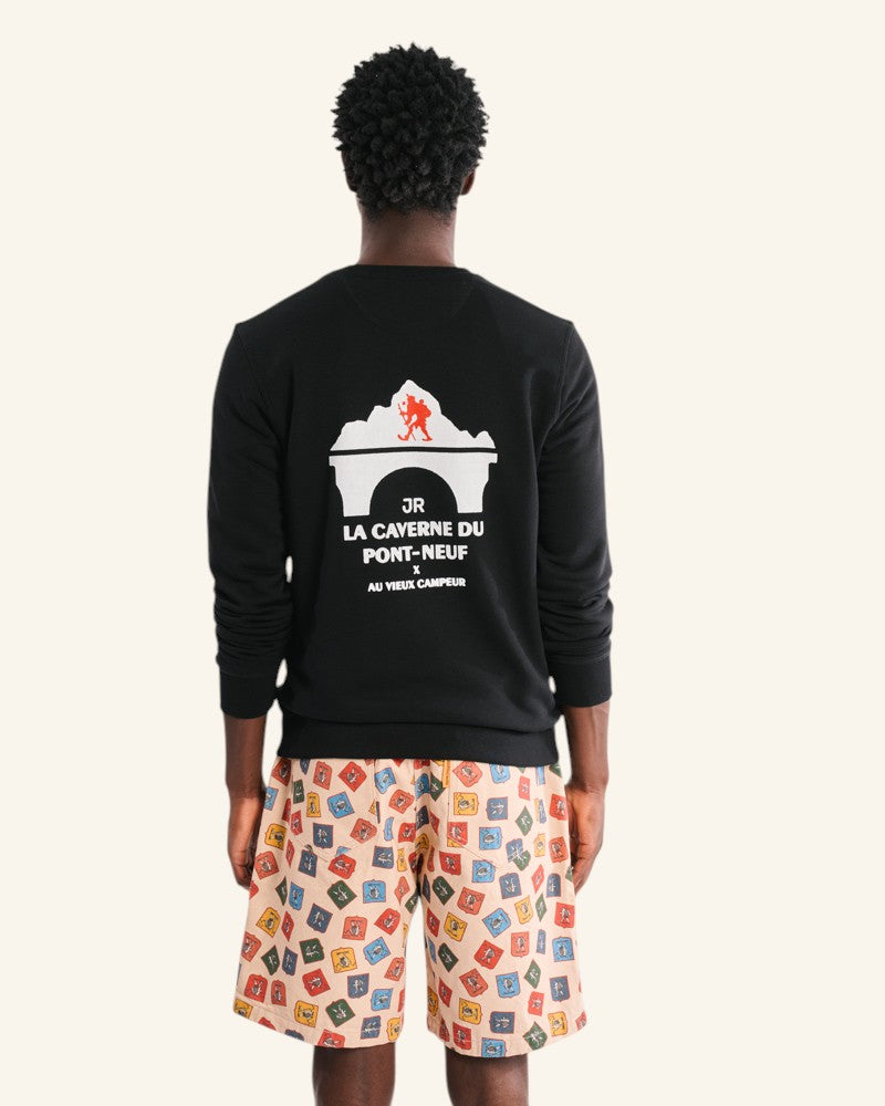 La Caverne du Pont-Neuf x Au Vieux Campeur - Sweat Patch - Noir