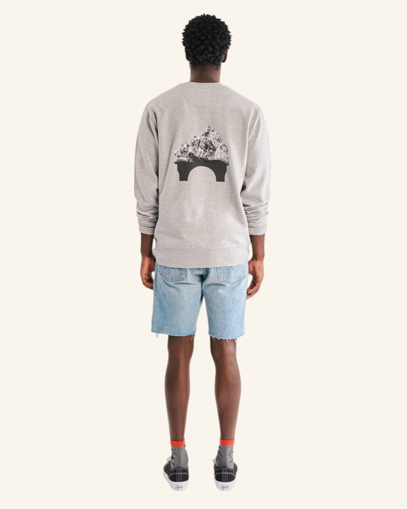 La Caverne du Pont-Neuf x Au Vieux Campeur - Sweat Patch - Gris Clair