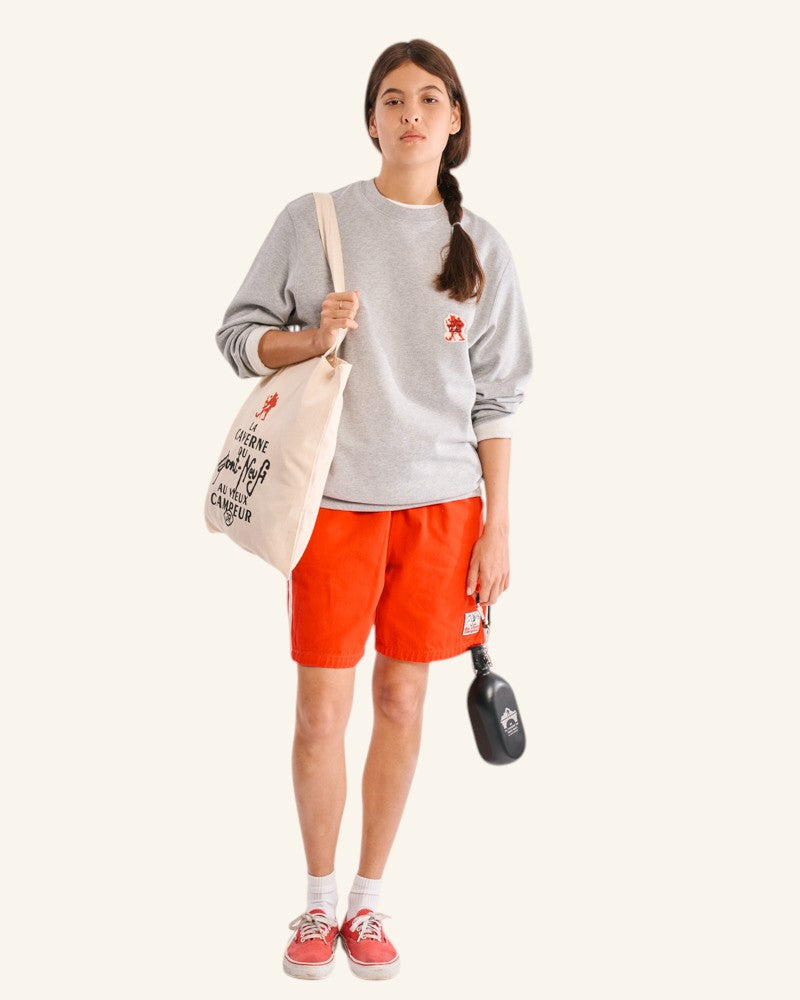 La Caverne du Pont-Neuf x Au Vieux Campeur - Sweat Patch - Gris Clair