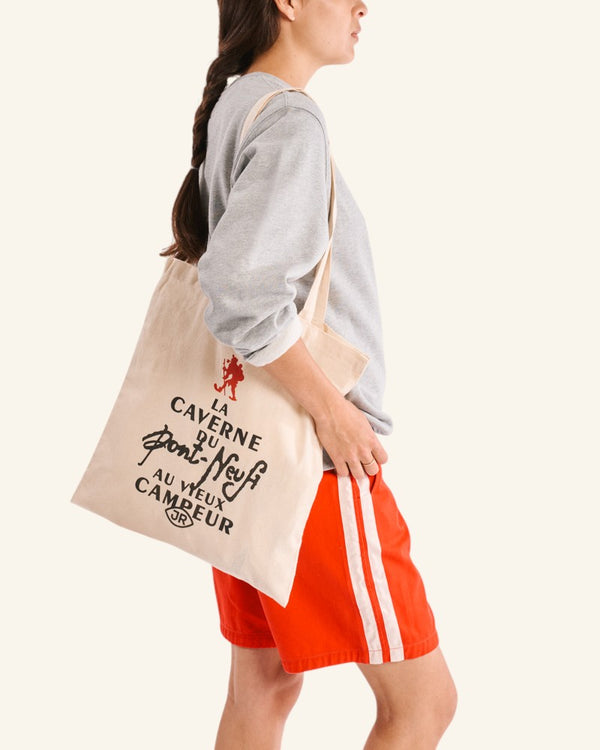 La Caverne du Pont-Neuf x Au Vieux Campeur - Tote Bag - Ecru