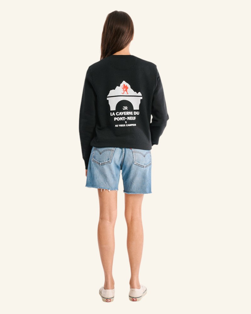 La Caverne du Pont-Neuf x Au Vieux Campeur - Sweat Patch - Noir