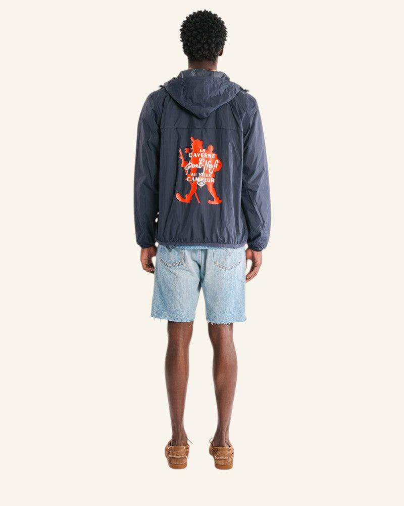 La Caverne du Pont-Neuf x Au Vieux Campeur - Veste K-way - Bleu Marine