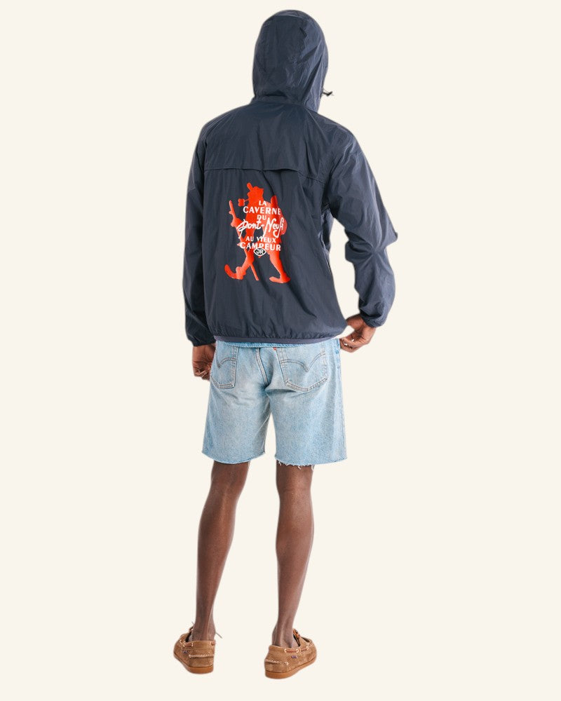 La Caverne du Pont-Neuf x Au Vieux Campeur - Veste K-way - Bleu Marine
