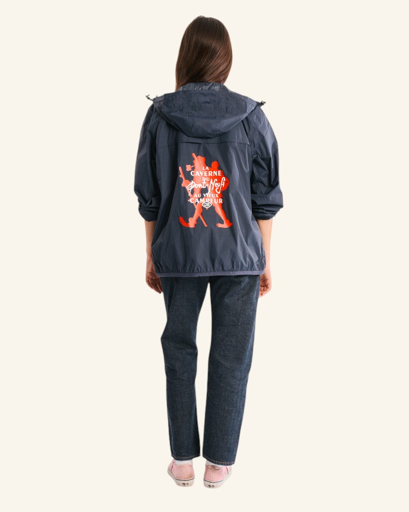 La Caverne du Pont-Neuf x Au Vieux Campeur - Veste K-way - Bleu Marine