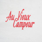 T-shirt Manches Courtes Chaise de Camping - Blanc