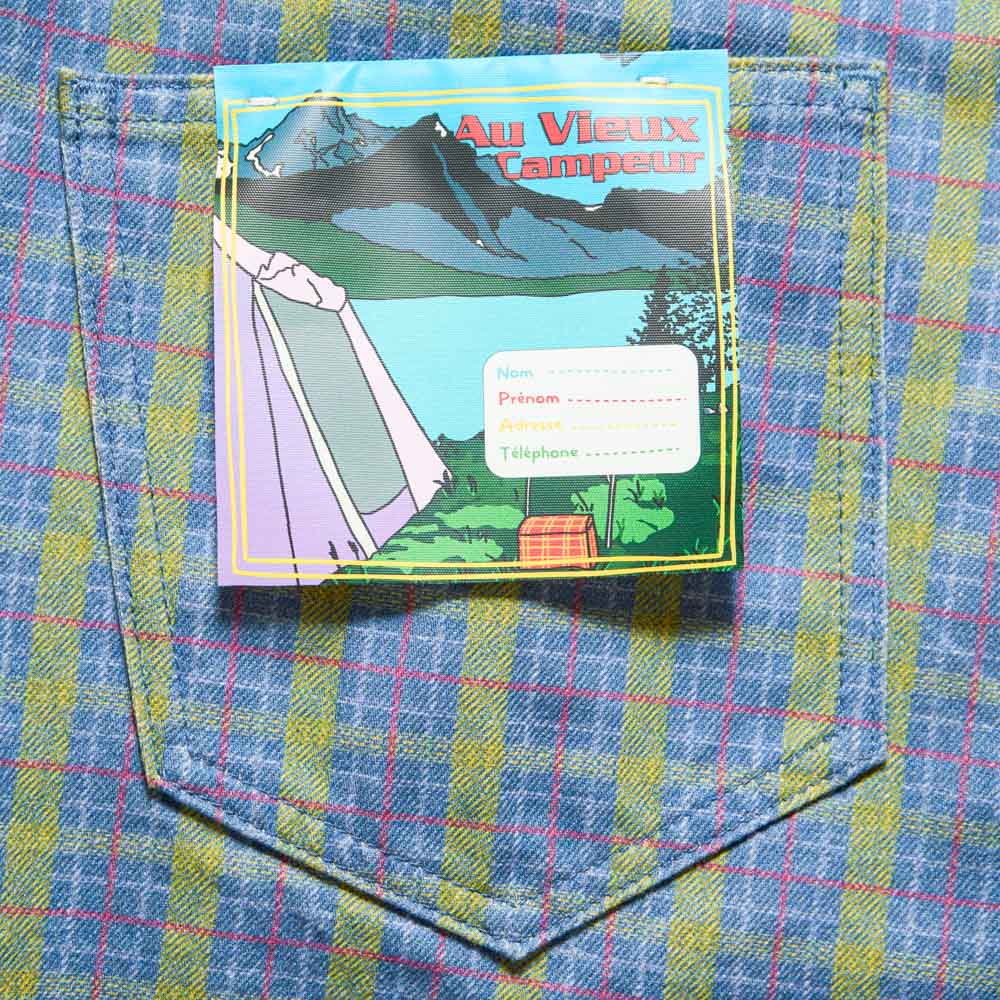 Pantalon à carreaux Edgar - Vert Rouge & Bleu