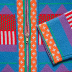 Nicole Cardigan - Blue & Red