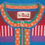Nicole Cardigan - Blue & Red