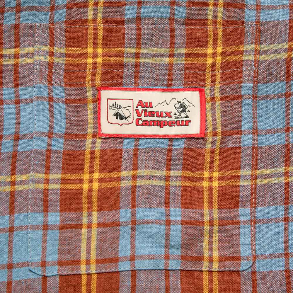 Elmer Plaid Shirt - Brown Blue & Yellow