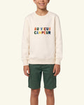 Sweat Kids Au Vieux Campeur - Ecru