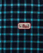 Chemise Elmer Flanelle - Marine & Turquoise